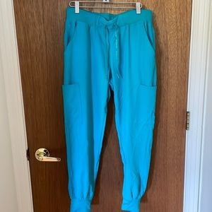 Teal scrub joggers